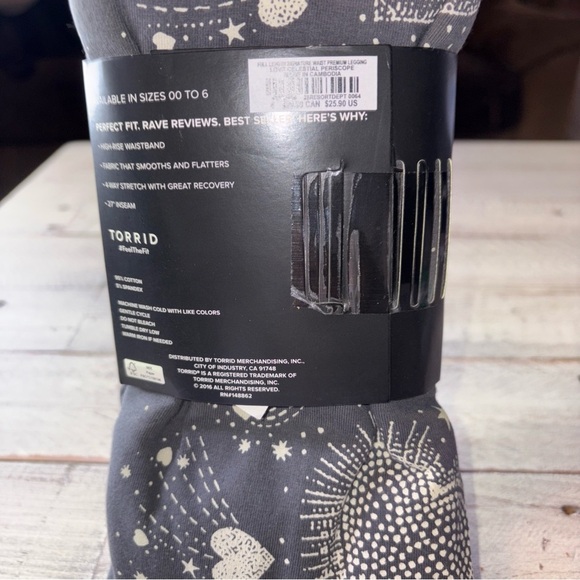 Torrid  Full Length Signature Waist Premium Love Heart  Periscope Leggings 4X - Picture 13 of 16